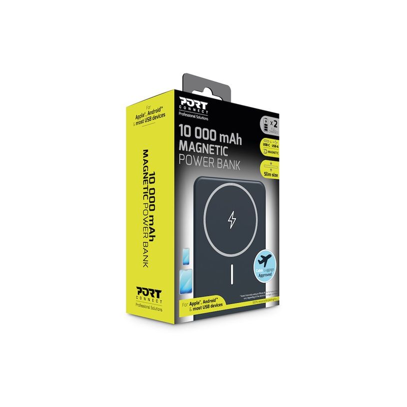 3567049070052-PORT Connect - Batterie de secours sans fil -  10000 mAh - 2 connecteurs de sortie (USB type A, 24 pin -P_405263233_1-9