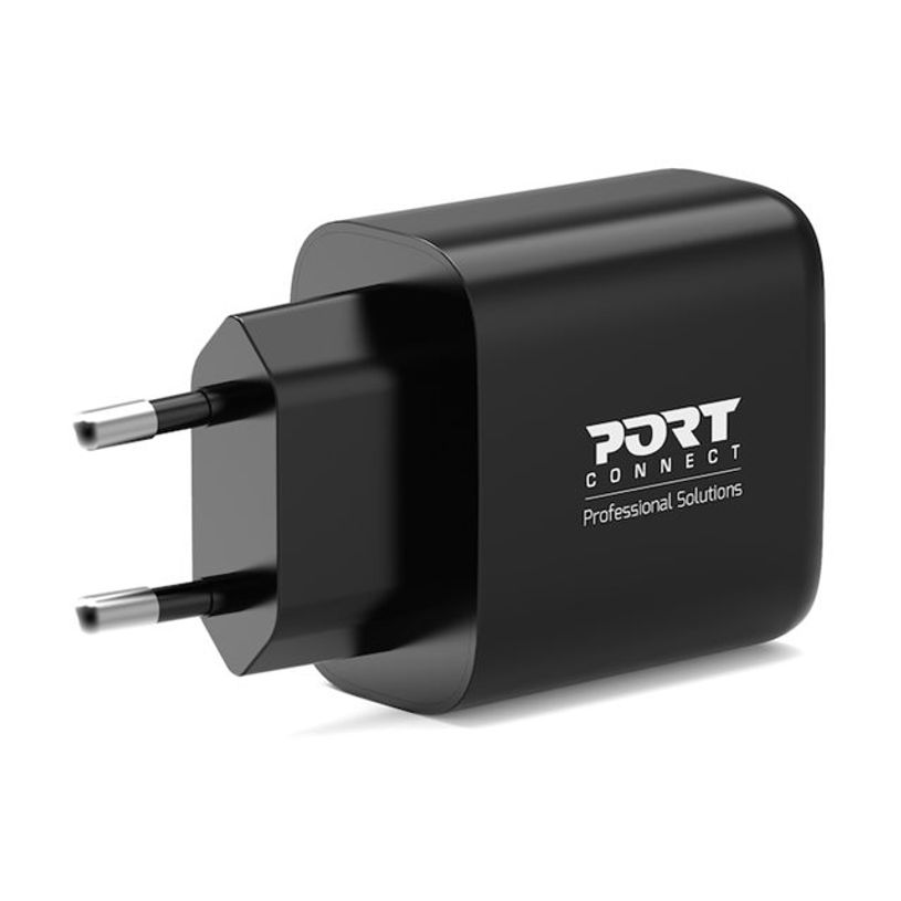 3567042031012-PORT Connect - Adaptateur secteur - GaN - 65 Watt - 2 connecteurs de sortie (USB type A, 2-P_405263236_5-3
