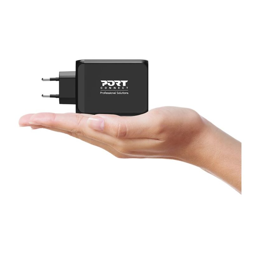 3567042031111-PORT Connect - Adaptateur secteur - GaN - 130 Watt - 4 connecteurs de sortie (USB type A, 3 x USB-C) - -P_405263237_1-8