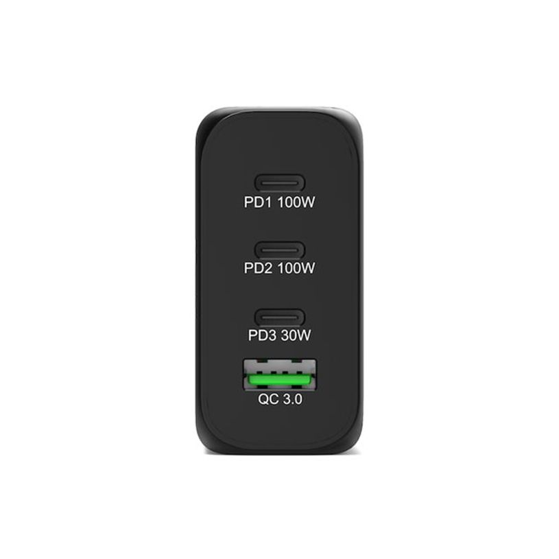 3567042031111-PORT Connect - Adaptateur secteur - GaN - 130 Watt - 4 connecteurs de sortie (USB type A, 3 x USB-C) - -P_405263237_9-7