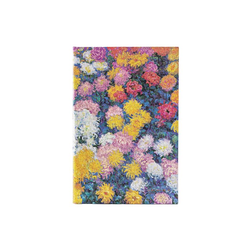 9781439797181-Paperblanks Monet's Chrysanthemums - Agenda - reliure cousue et collée - midi - 120 x 180 mm - 176 pa-P_405263447_1-1