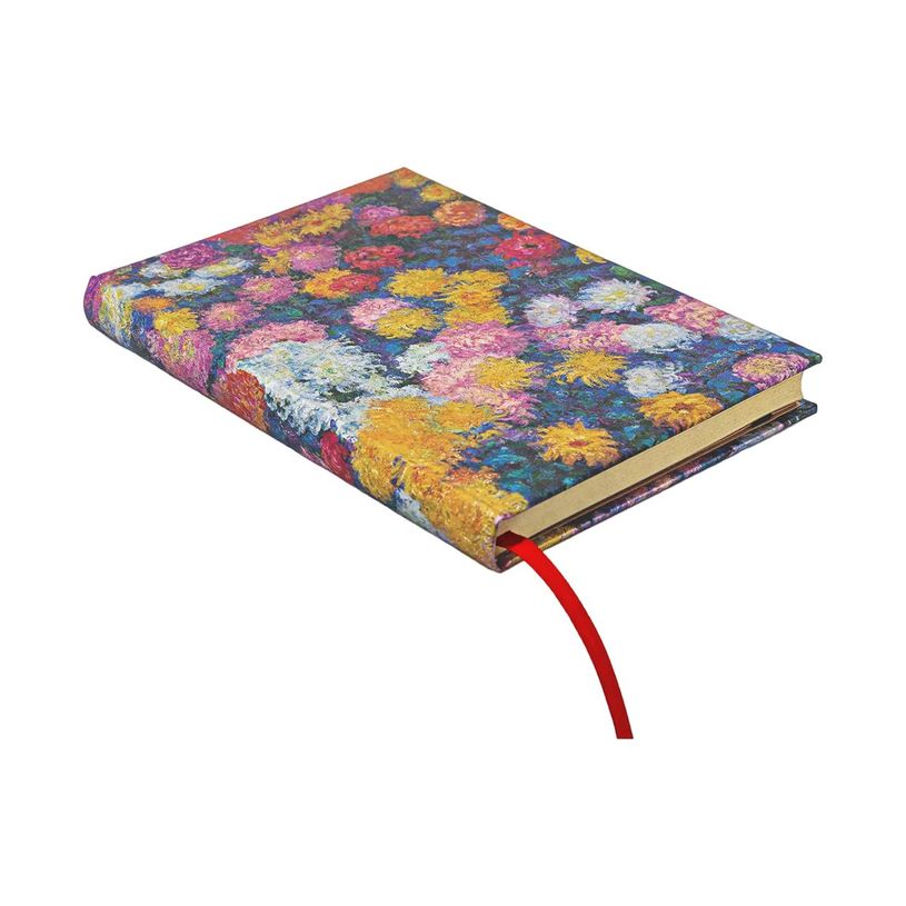 9781439797181-Paperblanks Monet's Chrysanthemums - Agenda - reliure cousue et collée - midi - 120 x 180 mm - 176 pa-P_405263447_2-0