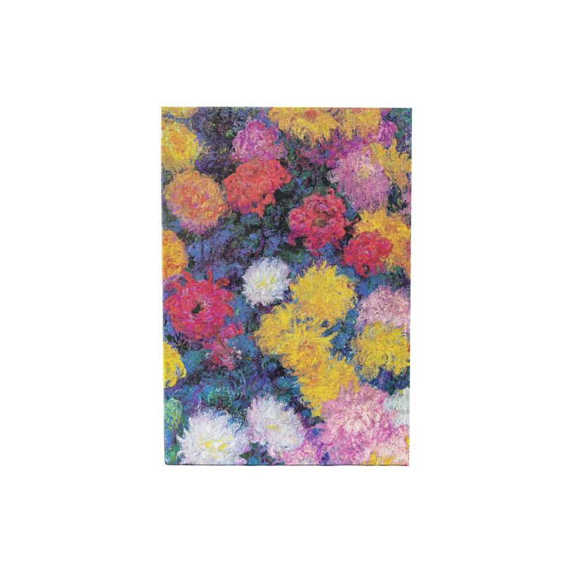 9781439797181-Paperblanks Monet's Chrysanthemums - Agenda - reliure cousue et collée - midi - 120 x 180 mm - 176 pa-P_405263447_3-2