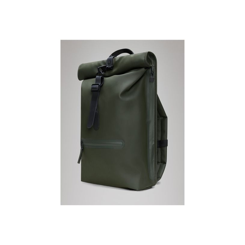 5711747561055-Rains – Sac à dos Roll-top – 13 L – Vert – 2 compartiments – Polyester-P_405263636_1-0
