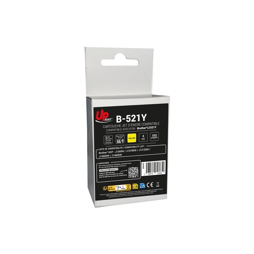 3584770703639-Cartouche compatible Brother LC521 - Jaune - Uprint-P_405263657_4-0