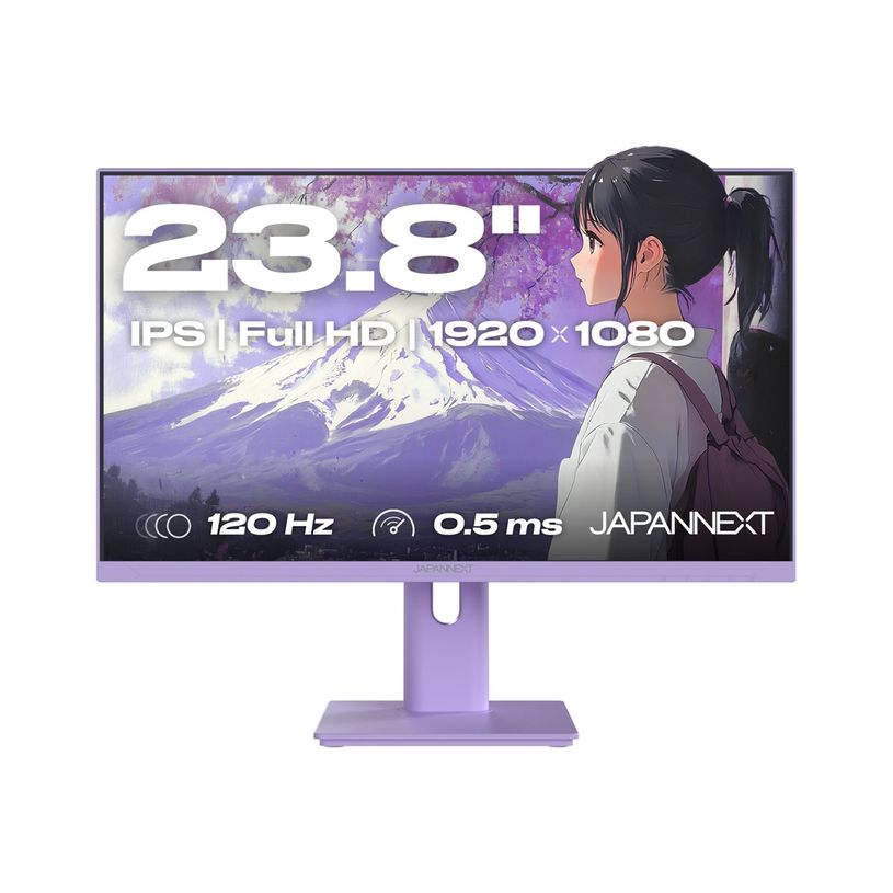 4589511170885-JAPANNEXT JN-IPS238G120F-HSP - Écran LED 23,8" - Full HD (1080p) - 120 Hz - violet pastel-P_405263668_1-0