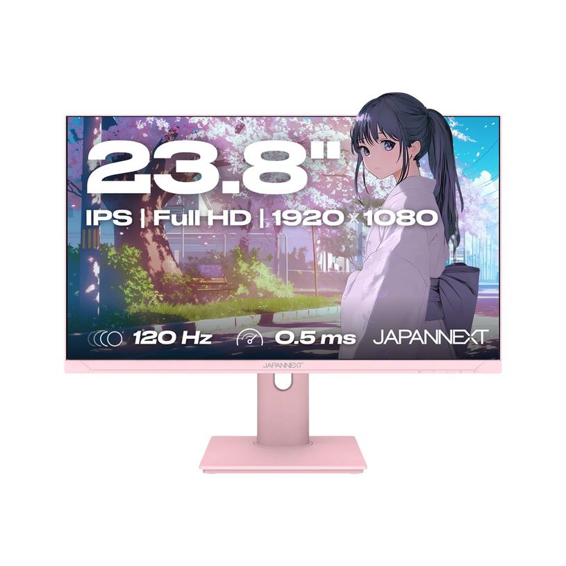 4589511170861-JAPANNEXT JN-IPS238G120F-HSP - Écran LED 23,8" - Full HD (1080p) - 120 Hz - rose pastel-P_405263669_1-0