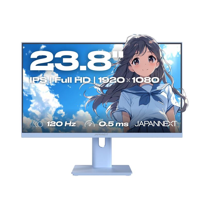 4589511170854-JAPANNEXT JN-IPS238G120F-HSP - Écran LED 23,8" - Full HD (1080p) - 120 Hz - bleu pastel-P_405263670_1-0