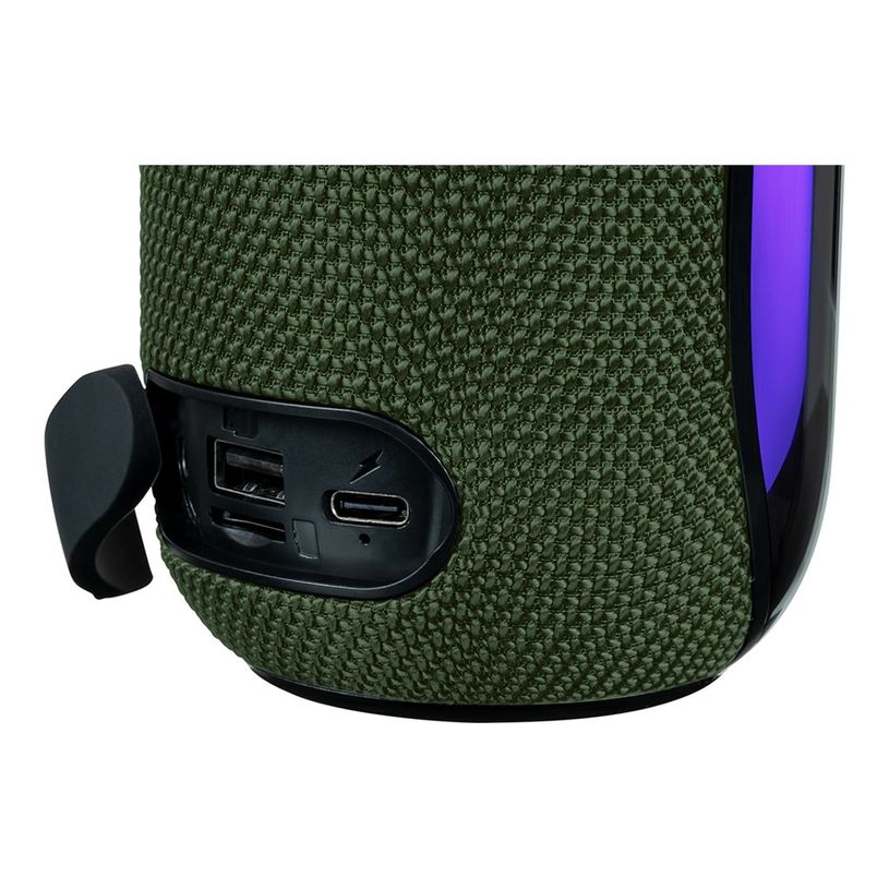 3499550389333-BIGBEN Party Tube - Enceinte sans fil lumineuse - Bluetooth - kaki-P_405263859_4-3