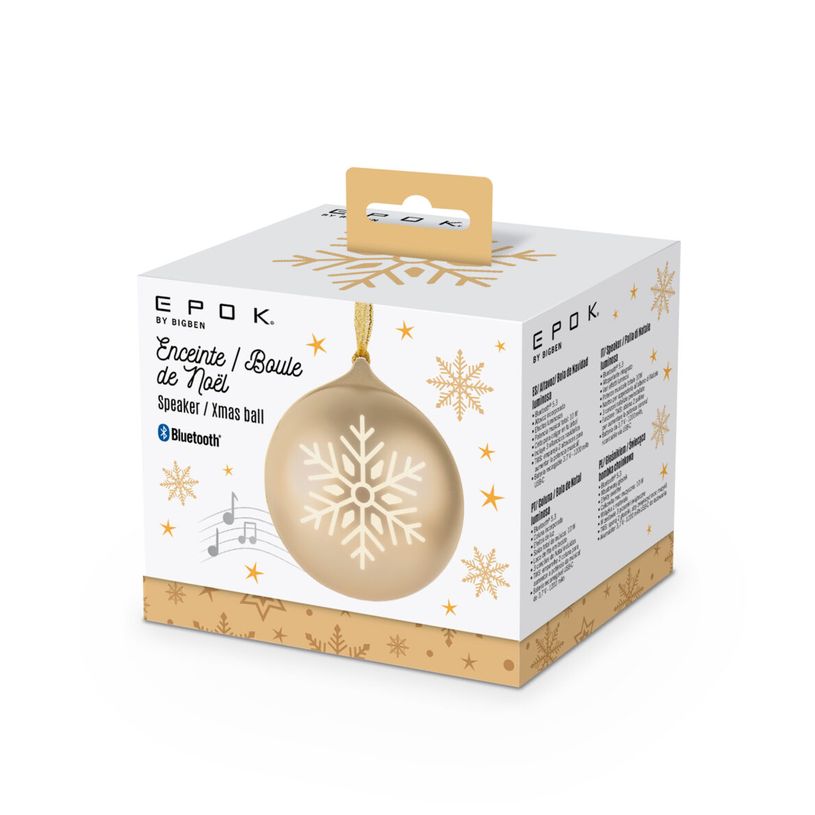 3499550390094-Bigben - Boule de noël lumineuse avec enceinte - or--2