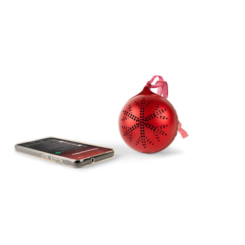 3499550390155-Bigben - Boule de noël lumineuse avec enceinte - rouge--1