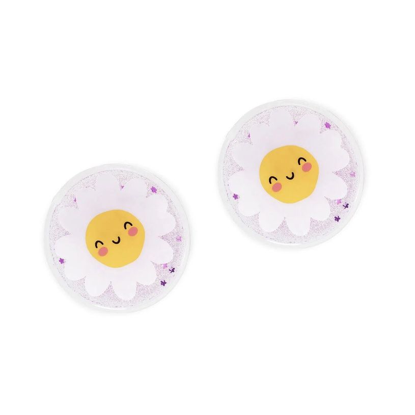 8052694001711-Legami Chill Out - Disques rafraîchissants pour yeux - Réutilisables - Daisy--0