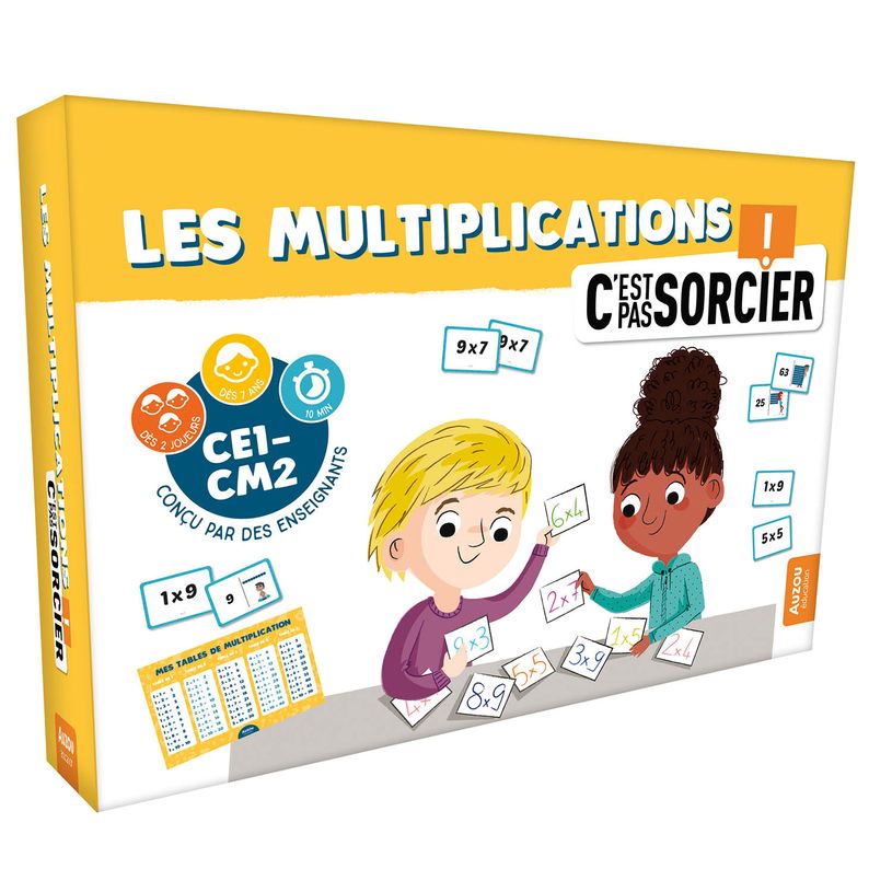 9791039524650-Auzou - Les multiplications - C'est pas sorcier - CE1 / CM2--0