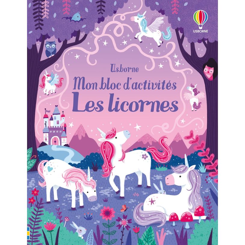 9781474985789-Usborne - Mon bloc d'activités - Les licornes--0