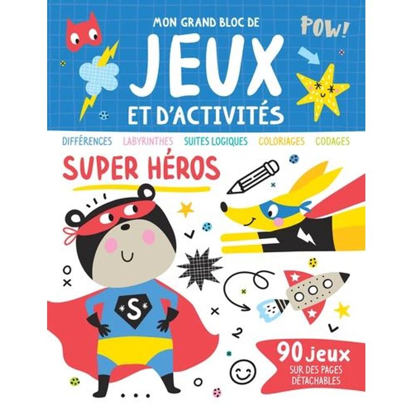 9782359907957-Mon grand bloc de jeux et d'activités - Super héros--0
