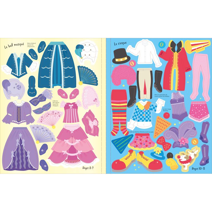 9781836061175-Usborne - J'habille mes amies - Les déguisements - autocollants--3
