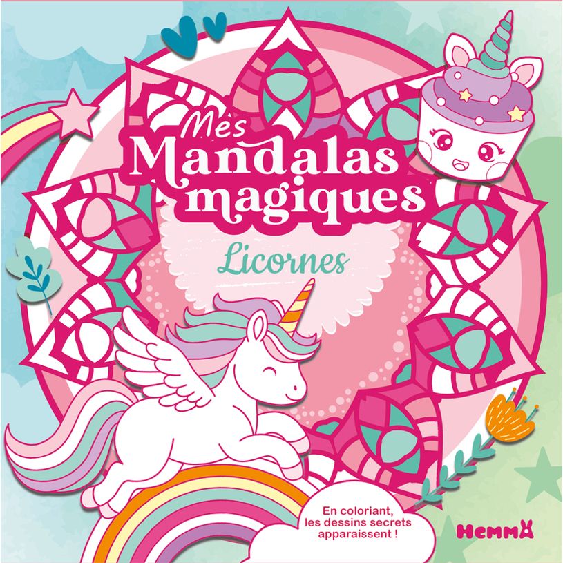 9782508060700-Mes mandalas magiques - Licornes - En coloriant, les dessins secrets apparaissent !--0