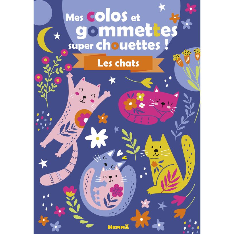 9782508059728-Hemma - Mes colos et gommettes super chouettes ! - Les chats--0