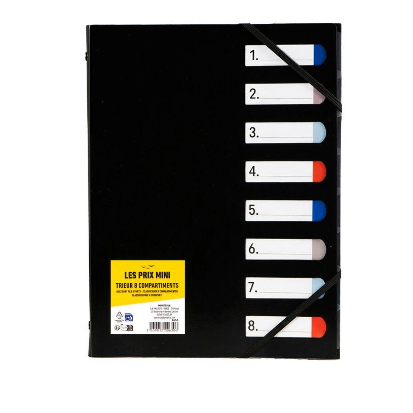 3539012006306-Les prix Mini - trieur A4 - 8 positions - disponible dans différentes couleurs--0