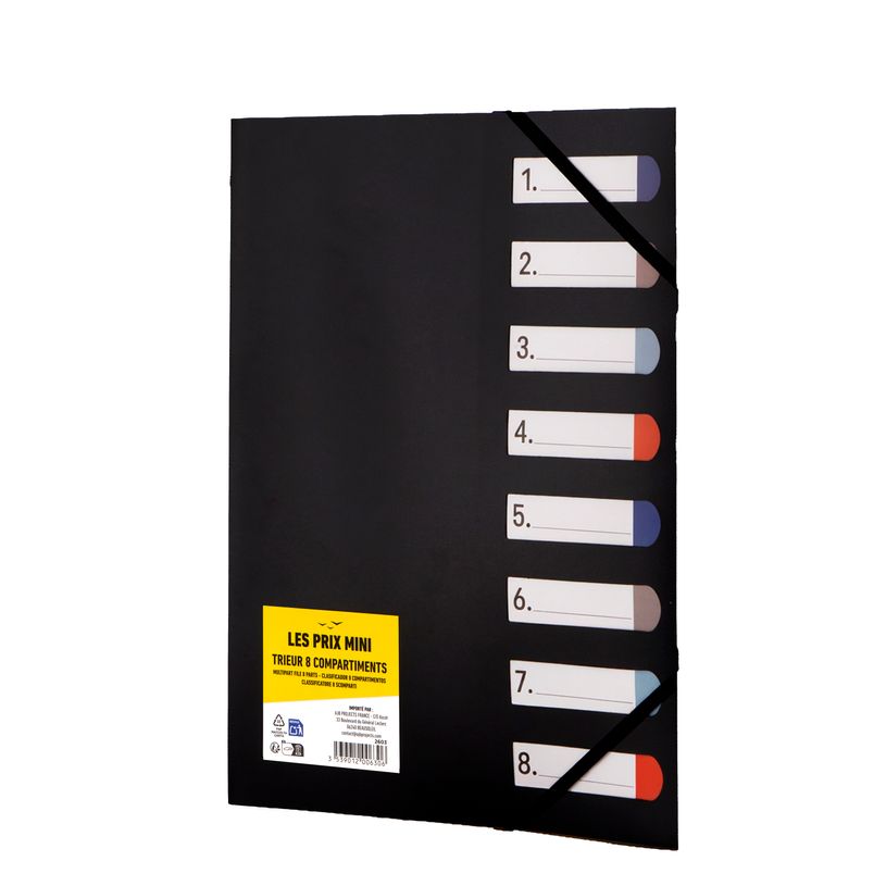 3539012006306-Les prix Mini - trieur A4 - 8 positions - disponible dans différentes couleurs--2