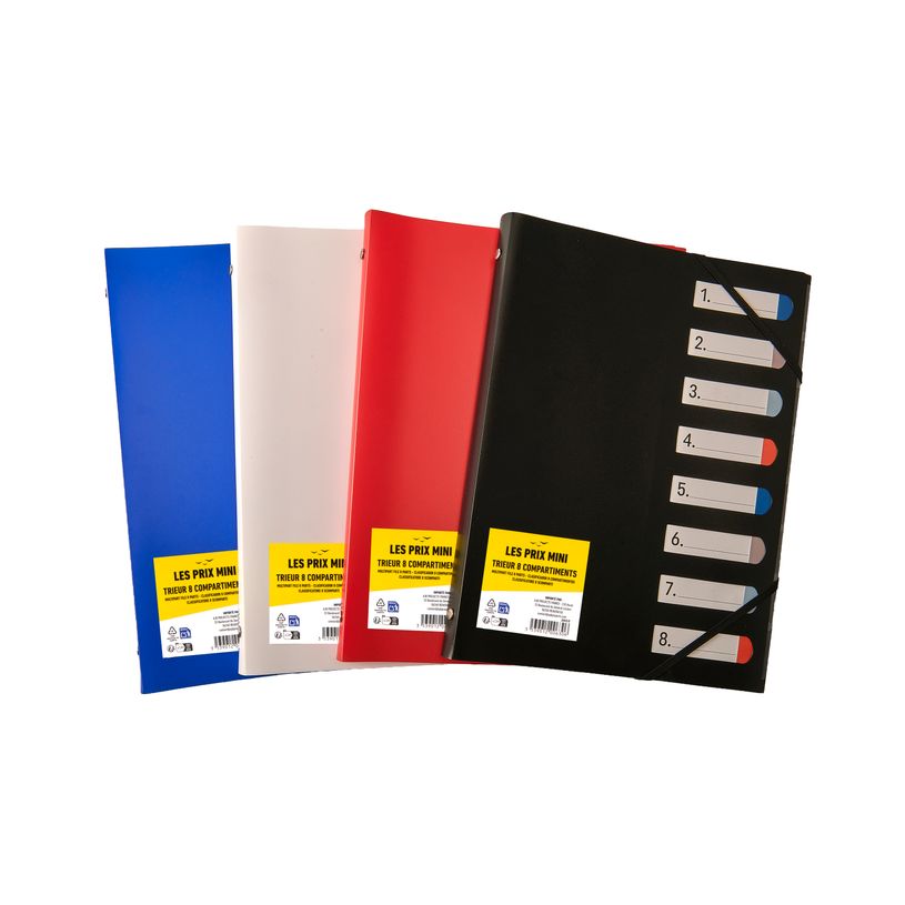3539012006306-Les prix Mini - trieur A4 - 8 positions - disponible dans différentes couleurs--6