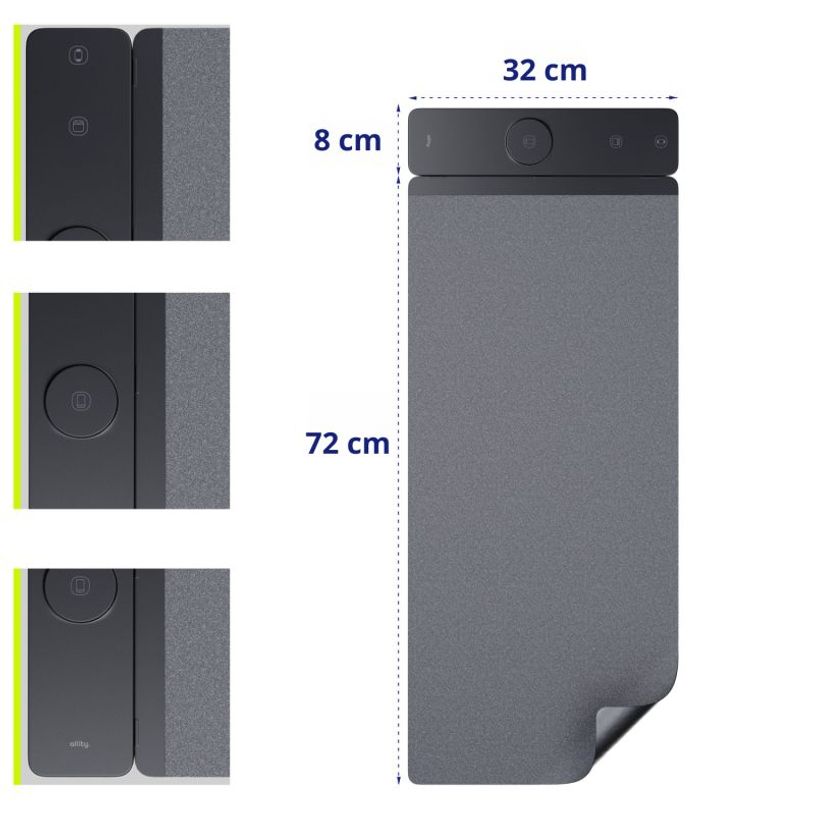 5906667551051-Allity - Tapis de souris + Pad avec charge à induction - 3-en-1 - 15 W - gris / noir--7
