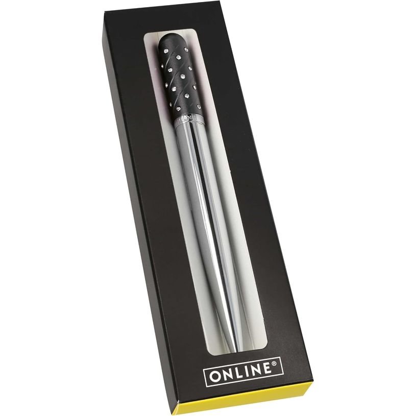 4014421370884-Online - Stylo Bille Métal Taille Midi en Boîte Cadeau - Noir--0