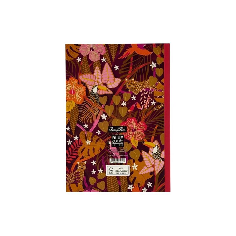 3700368839577-Cahier Premium BLUE ART "Tropicale" - CLEMZILLU - TROPIQUE FANTASTIQUE 14,8*21cm-P_405264048_5-5