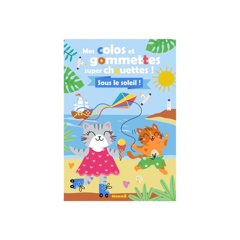 9782508060854-Mes colos et gommettes super chouettes ! - Sous le soleil ! - livre à colorier-P_405264309_1-0