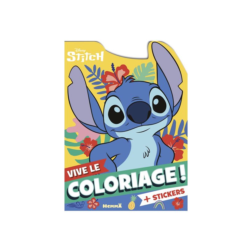 9782508059339-Disney - Stitch - Vive le coloriage ! - avec autocollants - livre à colorier-P_405264341_1-0