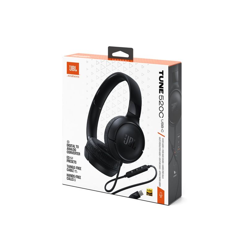 1200130023255-JBL TUNE 520C - Casque filaire avec micro - USB-C - noir-P_405264375_12-10
