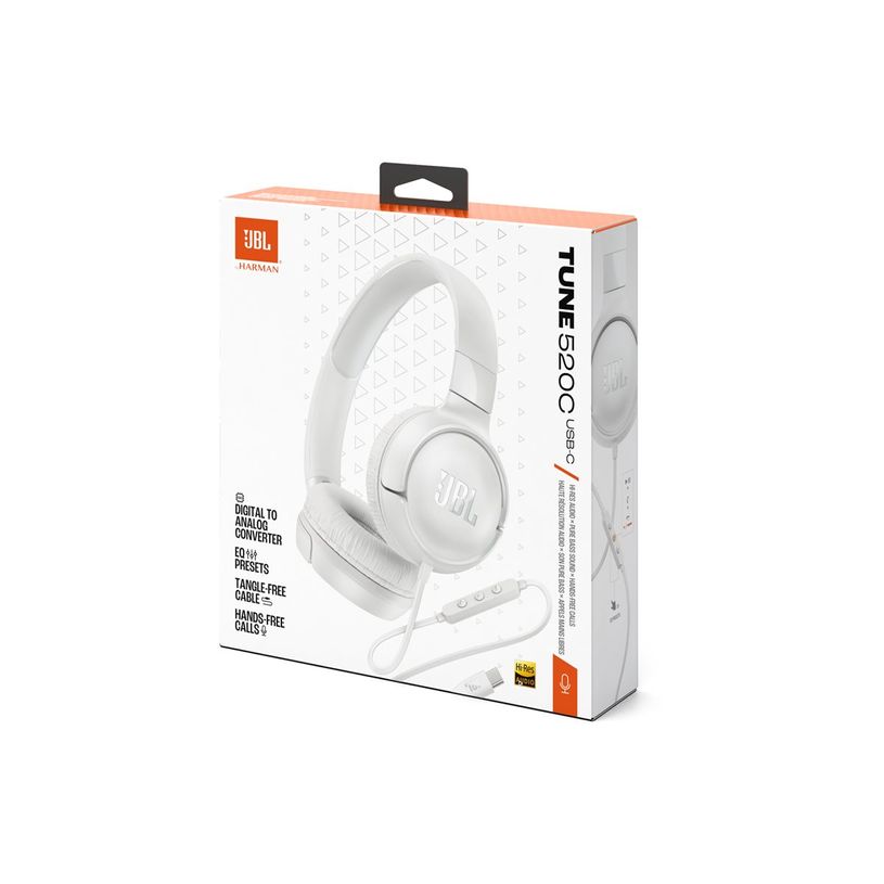 1200130023262-JBL TUNE 520C - Casque avec micro filaire - USB-C - blanc-P_405264378_1-10