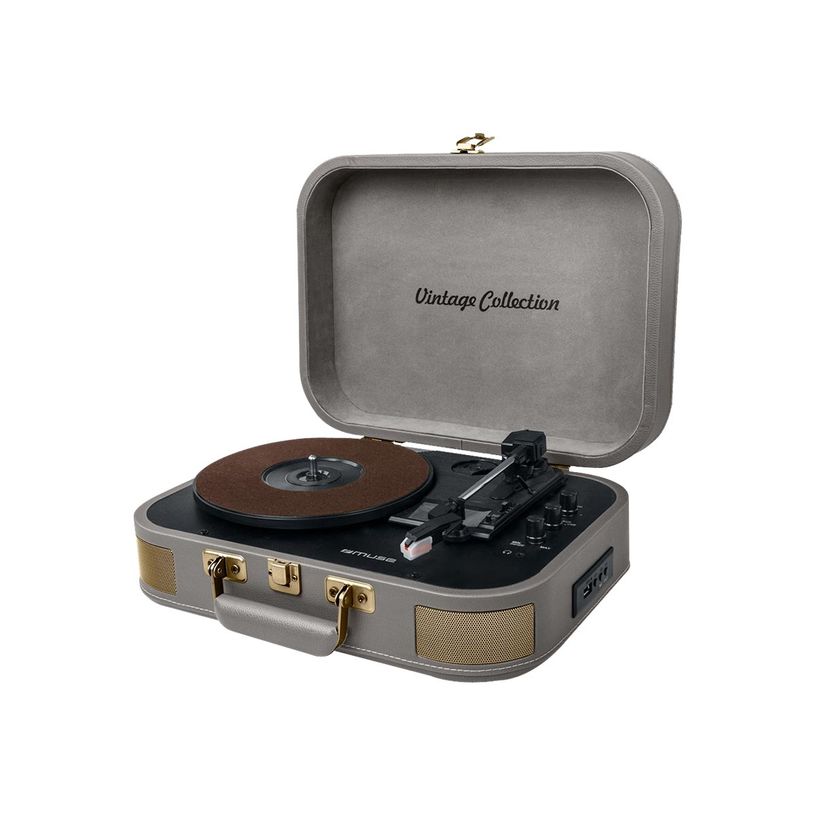 3700460207861-Muse Vintage Collection MT-201 BTG - Platine vinyle portable - 3 vitesses - bluetooth, USB-P_405264471_2-0