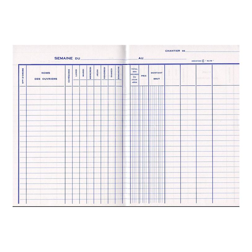 3416790024381-ELVE - Carnet de chantier - relevé hebdomadaire - 80 pages - 130 x 190 mm-P_405264476_2-2