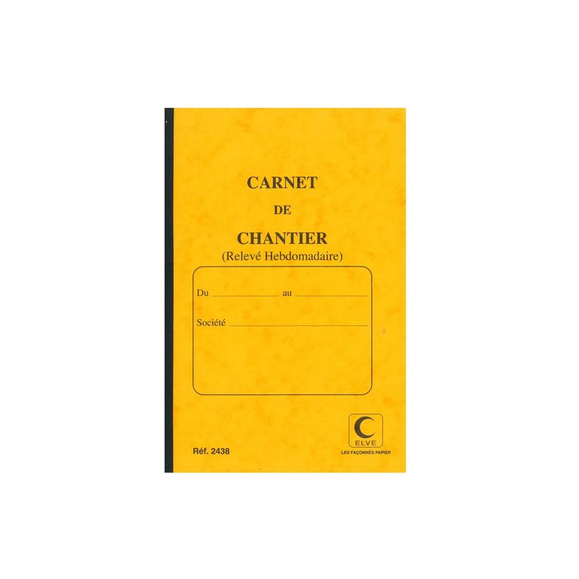 3416790024381-ELVE - Carnet de chantier - relevé hebdomadaire - 80 pages - 130 x 190 mm-P_405264476_3-1