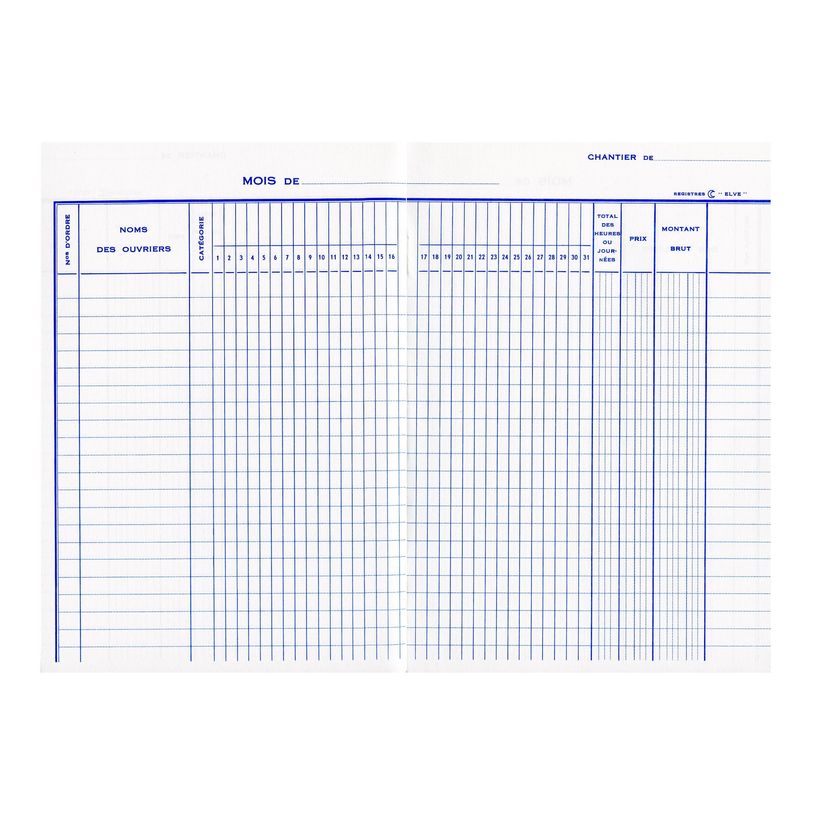 3416790024428-ELVE - Carnet de chantier - relevé mensuel - 130 x 190 mm-P_405264477_2-2
