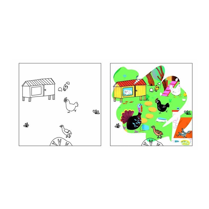 9782324036996-Les animaux de la ferme - Pinceau magique - livre à colorier-P_405264703_3-1