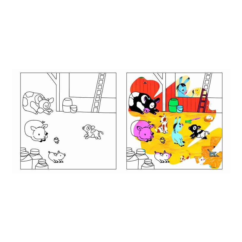 9782324036996-Les animaux de la ferme - Pinceau magique - livre à colorier-P_405264703_7-4