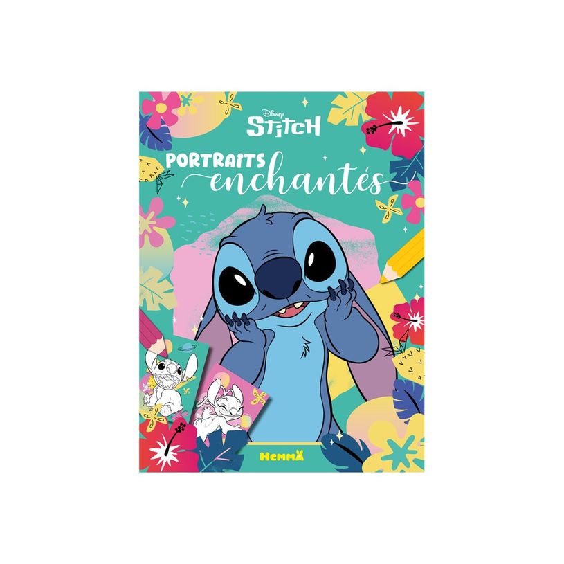 9782508062179-Portraits enchantés - Disney Stitch - livre à colorier-P_405264718_3-0