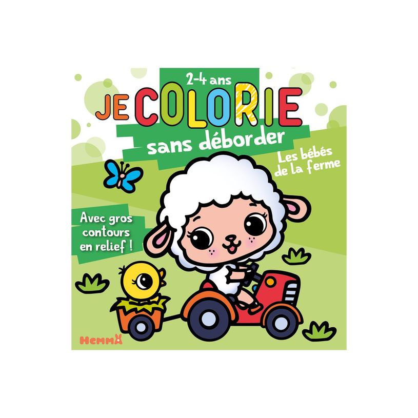 9782508061646-Je colorie sans deborder (2-4 ans) - les bebes dela ferme - avec gros contours en relief !-P_405264923_1-0