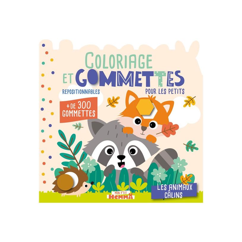 9782508060397-Mon p'tit hemma - coloriage et gommettes pour lespetits - les animaux calins - + de 300 go-P_405264931_1-0