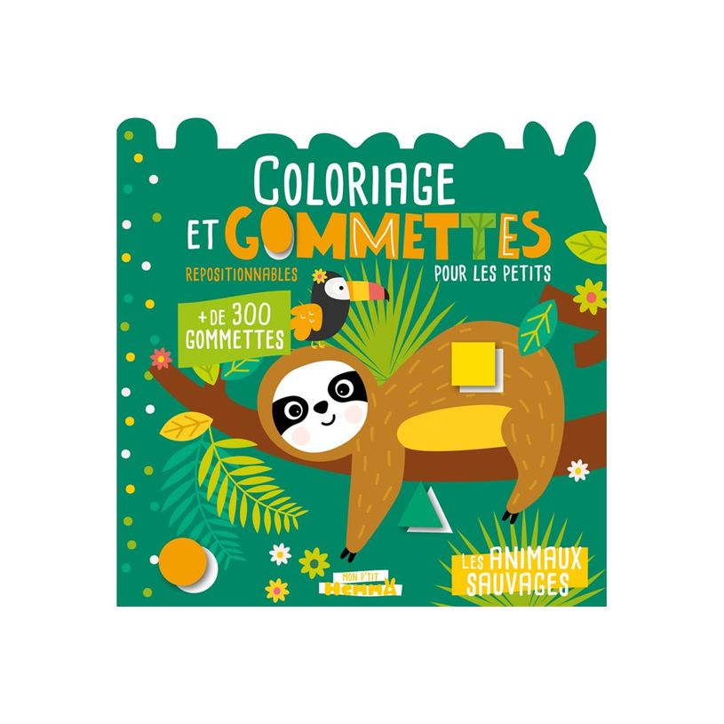 9782508060434-Mon p'tit hemma - coloriage et gommettes pour lespetits - les animaux sauvages - + de 300 -P_405264933_1-0