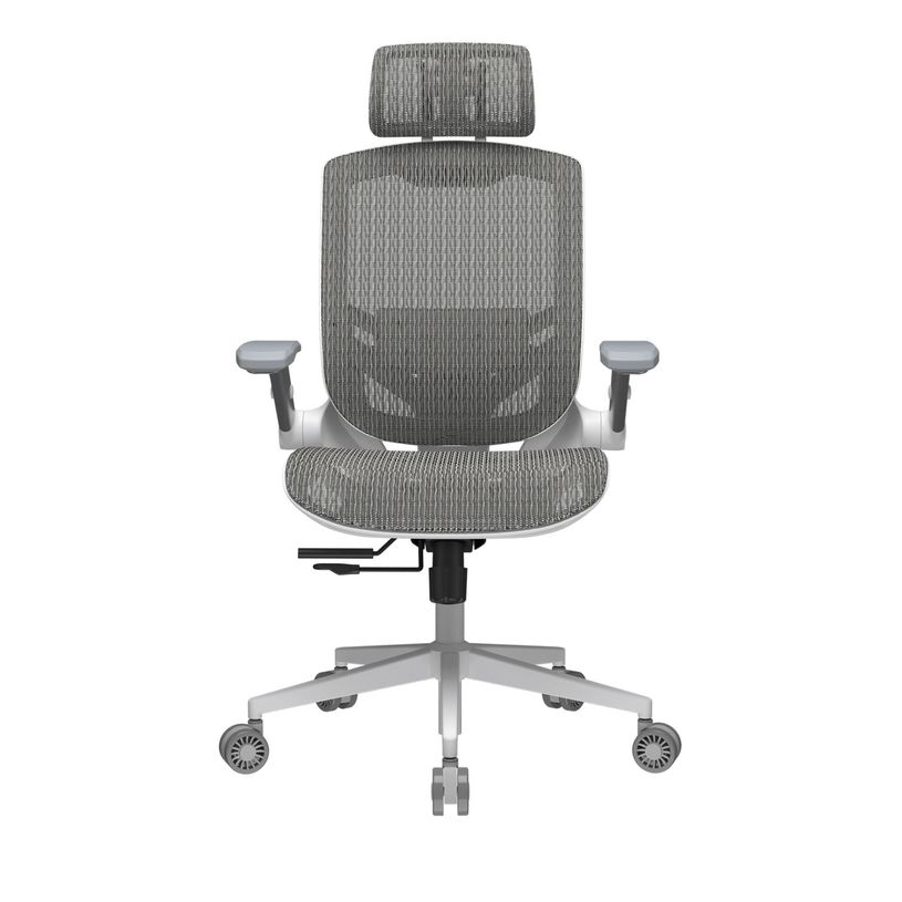 4711649770037-Fauteuil Cougar Speeder One - accoudoirs rabattables - appuie-tête réglable - blanc--1