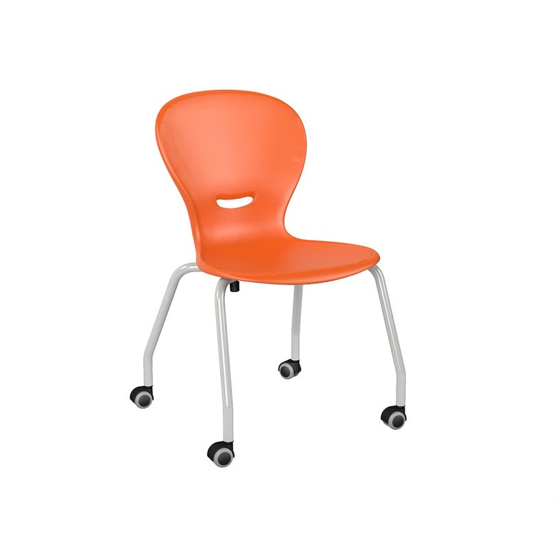 -Chaise HAVA - 4 pieds mobile - coque polypropylène - piètement époxy - T6--0