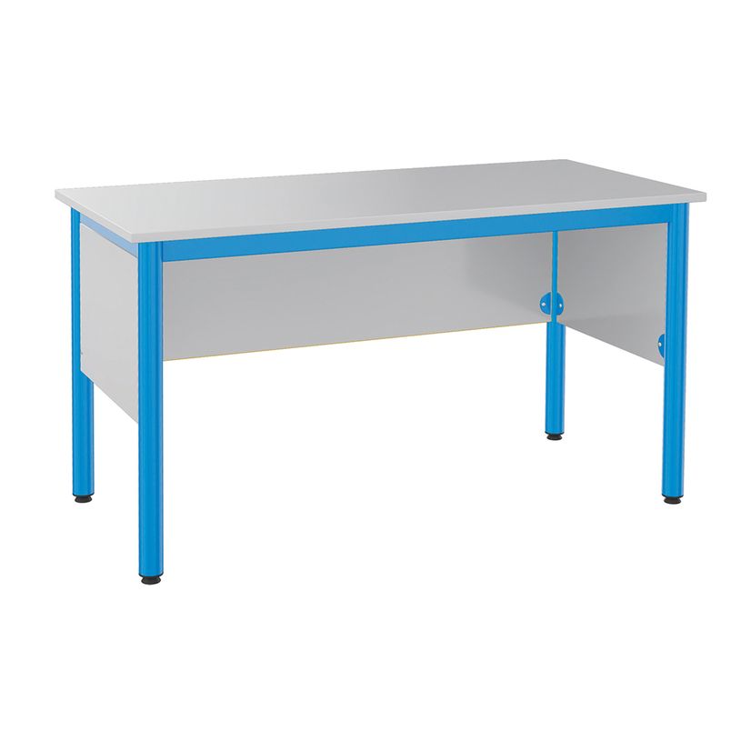 -Chaire de professeur NOVA - plateau ép.19 mm - mélaminé - chant ABS - piètement époxy - 135x64 cm - T6--0