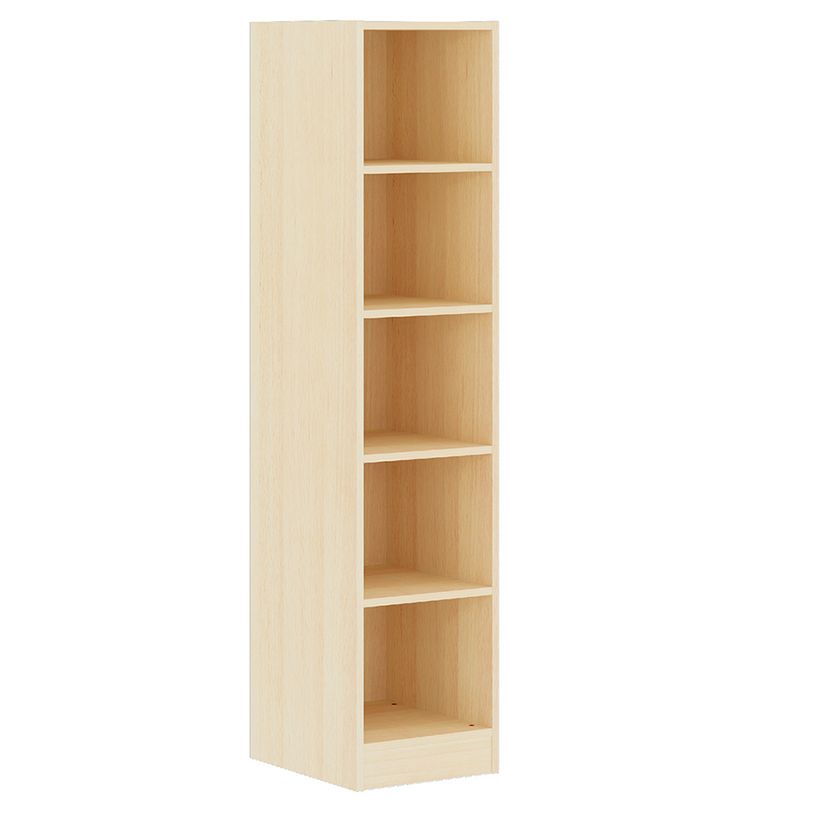 -Meuble à cases SIMÉO - 1 colonne - mélaminé - chant ABS - L40xP42xH180 cm - Hêtre miel--0