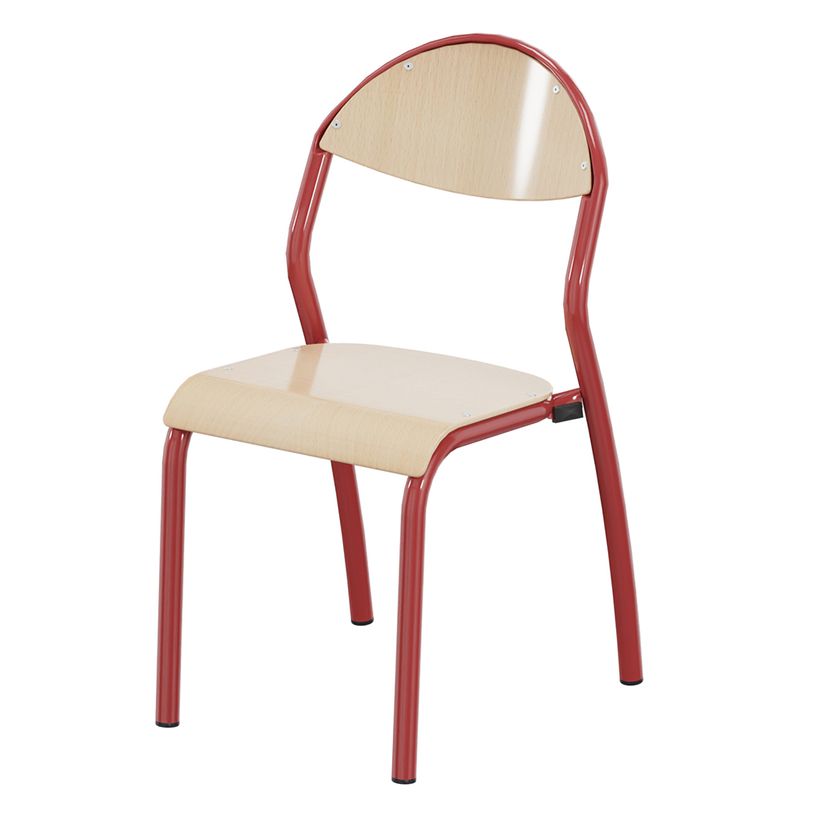 -Chaise NUAGE - assise et dossier bois Blueprotech - piètement époxy - T3--0