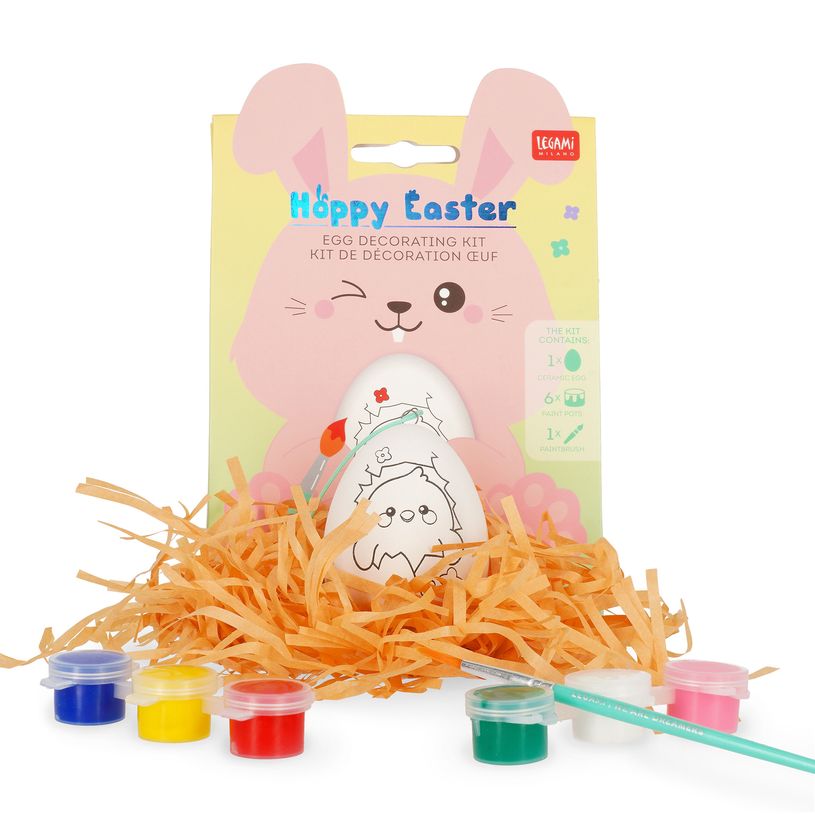 8052694117771-Legami – Kit Œuf de Pâques à Décorer – Hoppy Easter – Activité Créative Spéciale Pâques--0