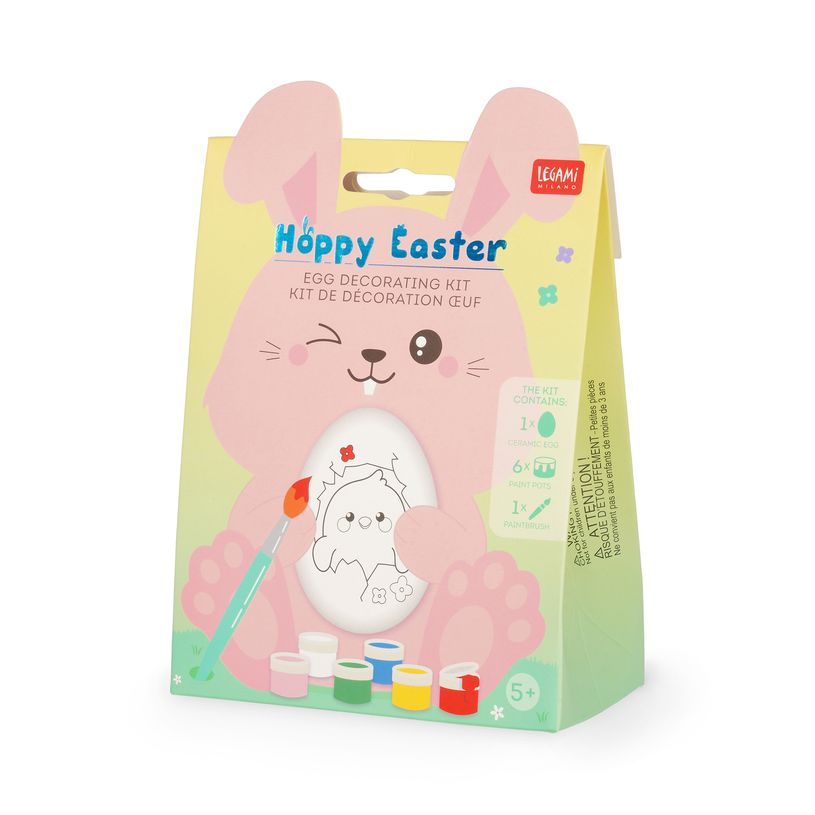 8052694117771-Legami – Kit Œuf de Pâques à Décorer – Hoppy Easter – Activité Créative Spéciale Pâques--5