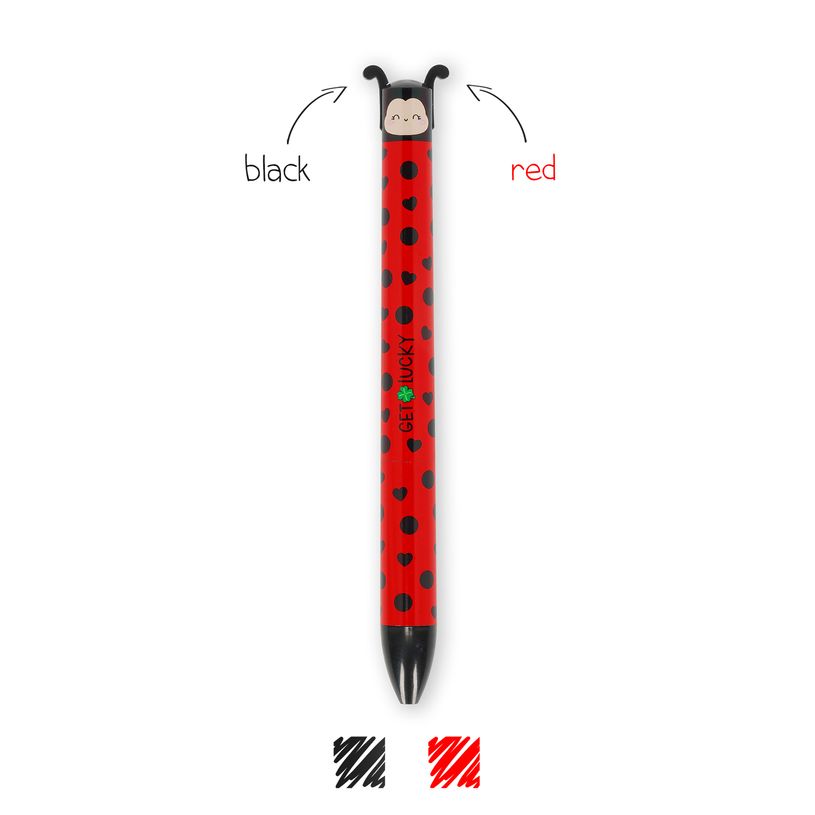 8052694115357-Legami – Stylo Bille 2 Couleurs Ladybug Coccinelle--0